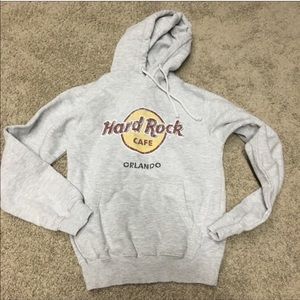 Hard Rock Cafe Orlando Grey Logo Hoodie